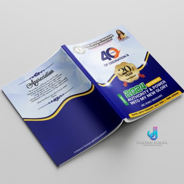 Church Programme Brochure Brochures