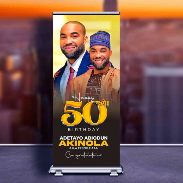 Roll up banner design Roll-Up Stand